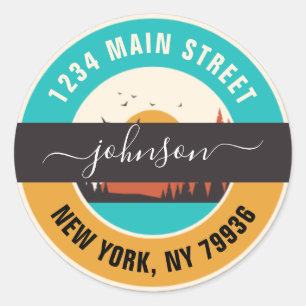 Creëer Uw eigen Ronde Klassieke Ronde van het Adre Sticker