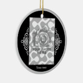 Creëer Uw eigen ronde ornament Black Elegant (Rechts)