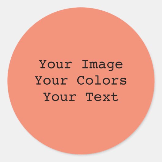 Creëer Uw eigen Ronde Sticker (Voorkant)