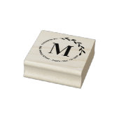 Creëer Uw eigen Ronde van het Monogram Rug Adres Rubberstempel (Stempel)