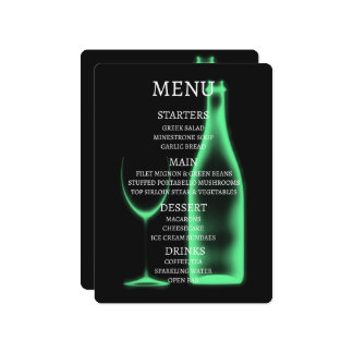 Creëer Uw Eigen Röntgenfoto Wijnglas & Fles Menu