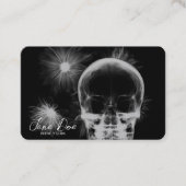 Creëer Uw Eigen Röntgenstraal Schedel & Bloemen Visitekaartje (Voorkant)