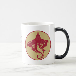 Creëer Uw Eigen Rood & Gouden Ganesh Magische Mok