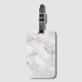 Creëer Uw eigen Roos Gold Marble Blank Sjabloon Bagagelabel (Voorkant (verticaal))