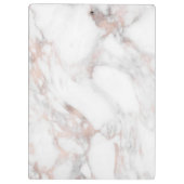 Creëer Uw eigen Roos Gold Marble Blank Sjabloon Klembord (Achterkant)