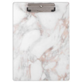 Creëer Uw eigen Roos Gold Marble Blank Sjabloon Klembord (Voorkant)