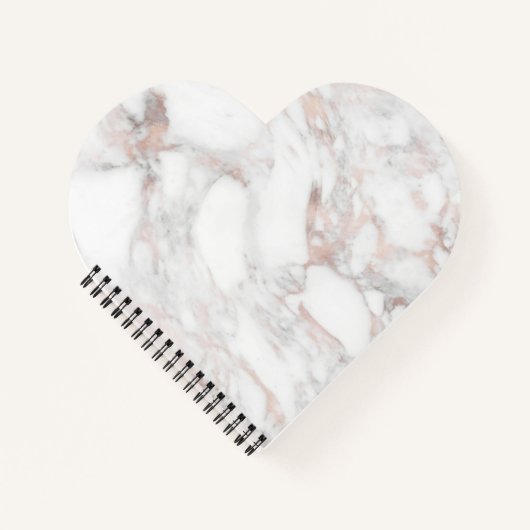 Creëer Uw eigen Roos Gold Marble Blank Sjabloon Notitieboek (Voorkant)