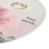 Creëer Uw eigen Roze Maanlandschap Snijplank (Hoek)