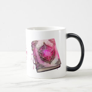 Creëer Uw eigen roze pentakel Grimoire Magische Mok