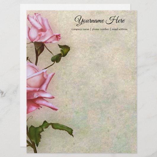 Creëer Uw eigen roze rozen (Voorkant / Achterkant)