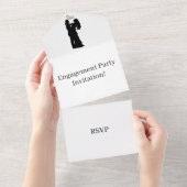 Creëer uw eigen RSVP-whitepagina All In One Uitnodiging (Afscheurbaar)