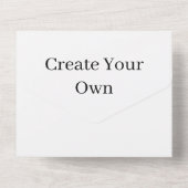 Creëer uw eigen RSVP-whitepagina All In One Uitnodiging (Achterkant)