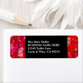 Creëer Uw eigen ruby Red Rhinestone Glitter Bling Etiket (Insitu)