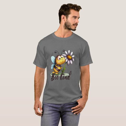 Creëer Uw eigen Ruffled Schattige Bee Kind T-shirt (Voorkant volledig)