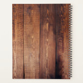 Creëer uw eigen rustieke houten foto bruiloft Plan Planner (Achterkant)