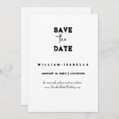 Creëer uw eigen save the date kaarten (Voorkant / Achterkant)