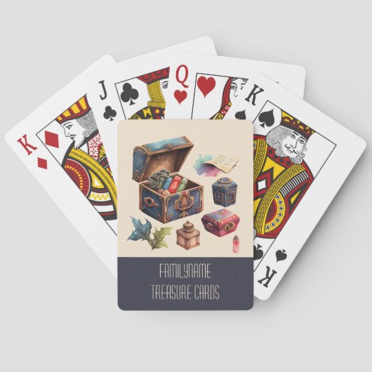 Creëer Uw eigen schatrijke herinneringen schatdoos Pokerkaarten (Achterkant)