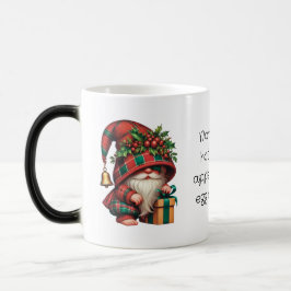 Creëer uw eigen Schattige Christmas Plaid Gnome Magische Mok
