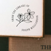 Creëer Uw eigen Schattigee Bloemen Uit de Biblioth Rubberstempel