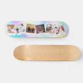 Creëer Uw Eigen Schattigee Meisje Regenboog Modern Skateboard (Horizontaal)