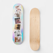 Creëer Uw Eigen Schattigee Meisje Regenboog Modern Skateboard (Voorkant)