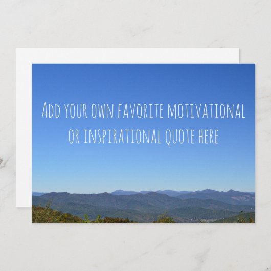 Creëer Uw eigen Schilderachtig Berghorizon van het (Voorkant / Achterkant)