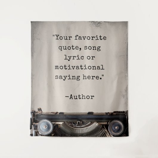 Creëer uw eigen  schrijfmachinecitaat wandkleed (Voorkant)