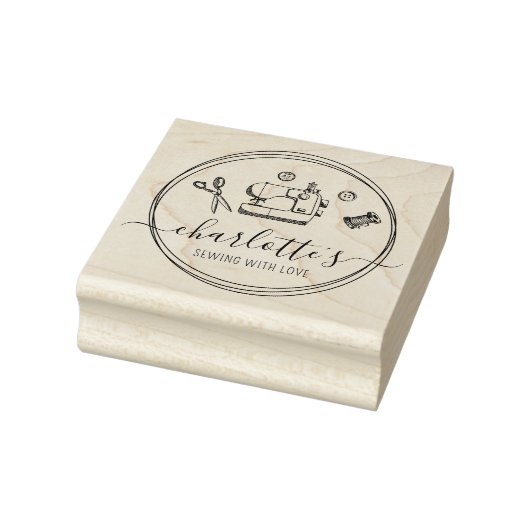 Creëer uw eigen script naaien 	rubberstempel (Stempel)