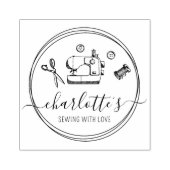 Creëer uw eigen script naaien 	rubberstempel (Afrduk)