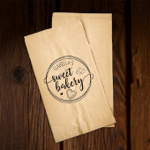 Creëer uw eigen script Sweet Bakery Rubberstempel