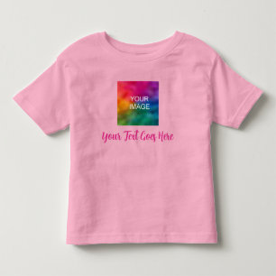 Creëer Uw Eigen Script Tekst Naam Roze Upload Afbe Kinder Shirts