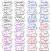 Creëer uw eigen script volledige naam (aangepaste  sticker (Voorkant)