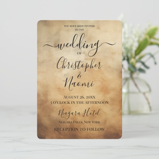 Creëer uw eigen Sepia oud papier Kaart (Staand voorkant)