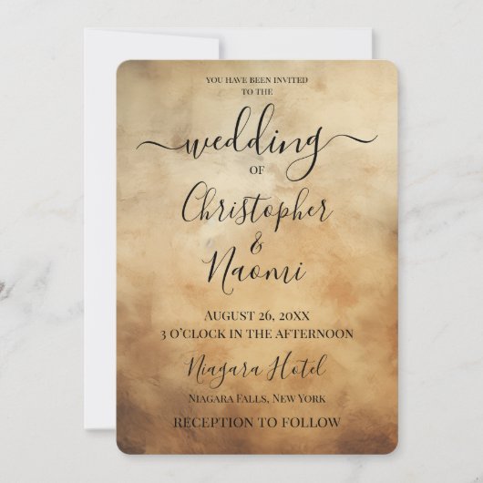 Creëer uw eigen Sepia  oud papier Kaart (Voorkant)