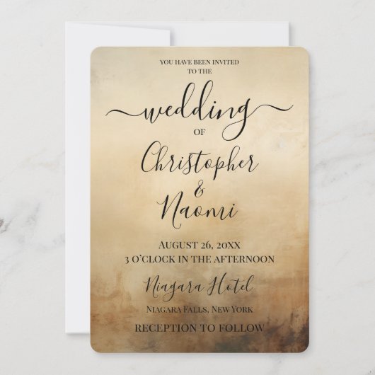 Creëer Uw eigen Sepia  ouderwets papier Kaart (Voorkant)