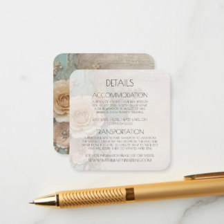 Creëer Uw Eigen Shabby Chic  Papieren Bloemen Informatiekaartje