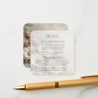 Creëer Uw Eigen Shabby Chic Trouwpapier Bloemen Informatiekaartje