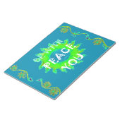 Creëer uw eigen Shalom-vrede altijd bij u Notitieblok (Schuin)