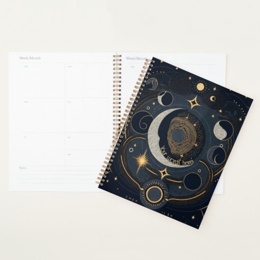Creëer Uw eigen Silver & Gold Celestial Lunar Planner (Display)