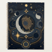 Creëer Uw eigen Silver & Gold Celestial Lunar Planner (Voorkant)