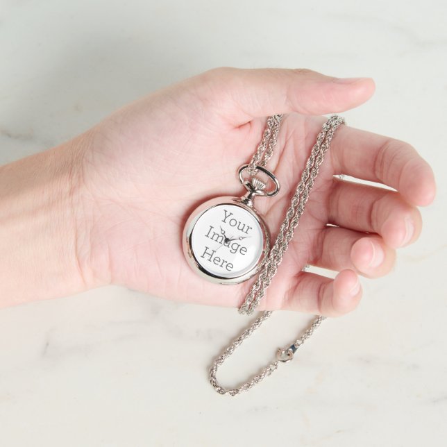 Zilver ketting zakhorloge Horloge (Hand)
