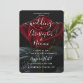 Creëer uw eigen single Red Rose close-up Kaart (Staand voorkant)