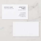 Creëer Uw eigen, slim ontwerp, elegant zakelijk Visitekaartje (Voorkant / Achterkant)