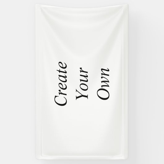 Creëer Uw eigen Spandoek (Verticaal)