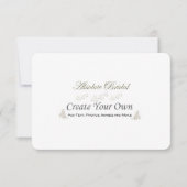 Creëer Uw eigen sparen de Data Save The Date (Voorkant)