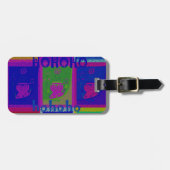 Creëer Uw eigen speciale Santa HoHoho Pop Art Bagagelabel (Voorkant horizontaal)