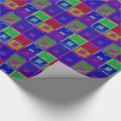 Creëer Uw eigen speciale Santa HoHoho Pop Art Cadeaupapier (Hoek)