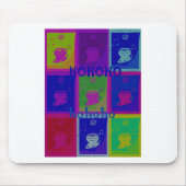 Creëer Uw eigen speciale Santa HoHoho Pop Art Muismat (Voorkant)