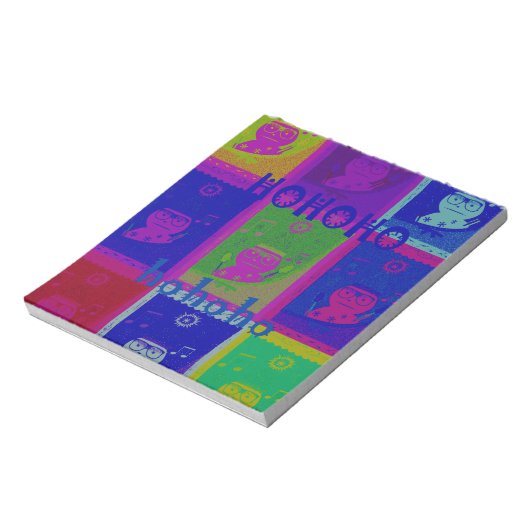 Creëer Uw eigen speciale Santa HoHoho Pop Art Notitieblok (Gedraaid)