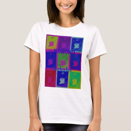Creëer Uw eigen speciale Santa HoHoho Pop Art T-shirt (Voorkant)